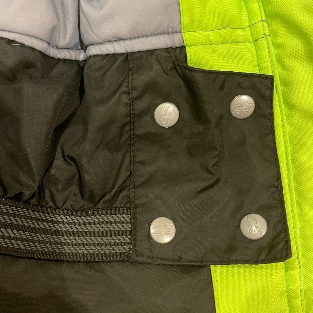 Spyder Kids Ski Coat in Bright Green